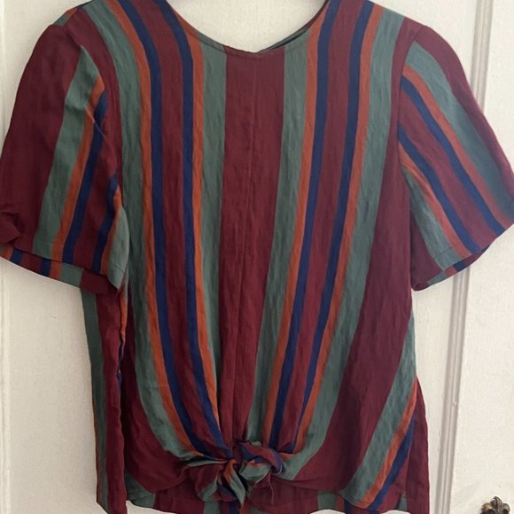 Madewell Button Back Tie Tee, XXS - Picture 5 of 7